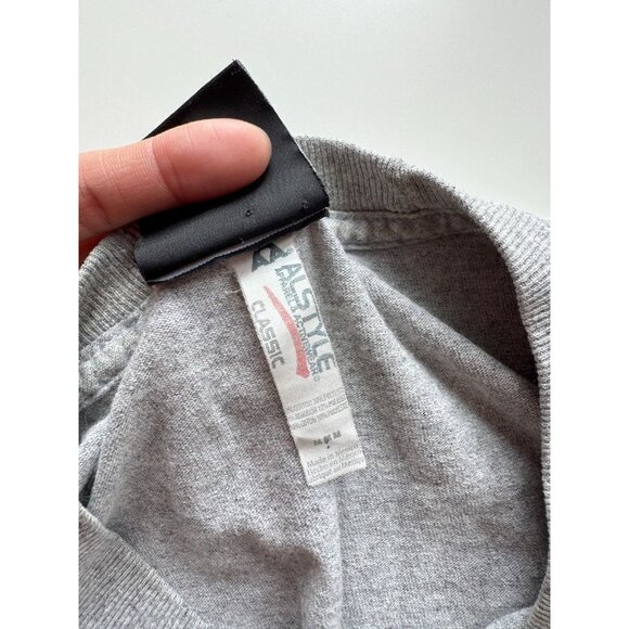 THRASHER Grey Red Logo Cotton Short Sleeve Crew Neck T-Shirt, Size M - Picture 10 of 11